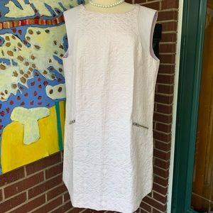 J. Crew Jacquard Shift Dress in Lilac